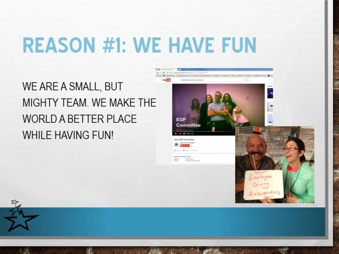 Reason #1: We have fun